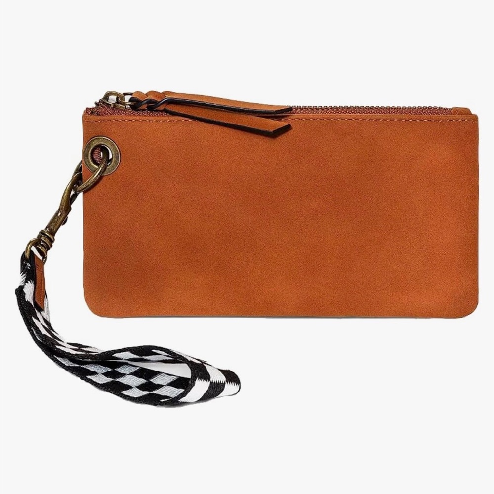 Universal Thread Zip Closure Wristlet - (Brown)